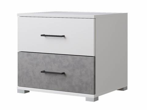 Тумба Nova Белый-Бетон