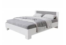 Кровать 1600 Nova Белый-Бетон