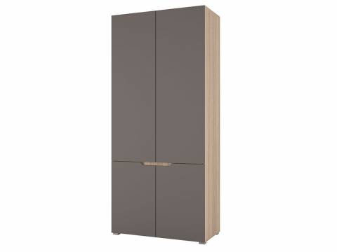 Шкаф 2х створчатый Анталия Графит софт