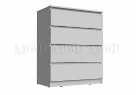 Комод 800 4 ящика Челси Белый глянец