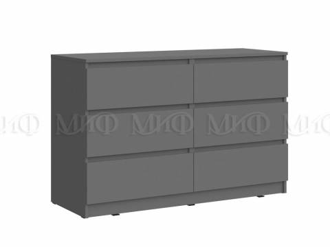 Комод 1202 6 ящиков Челси графит