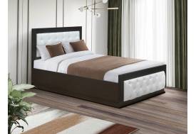 Кровать Венеция 13.2 1200 с ортопедическим основанием венге-белый