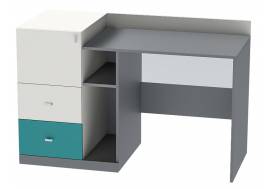 Стол письменный Клео Ст-1 графит, миндаль, океан