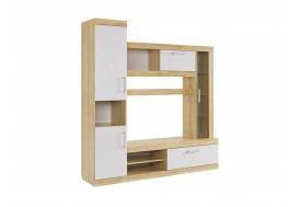 Мини-стенка Макси дуб сонома/белое дерево