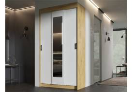 Шкаф купе Эко вотан/белый гладкий