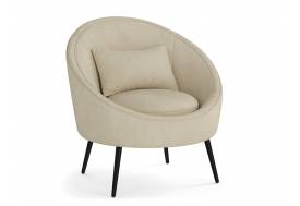 Кресло для отдыха Каро велюр барни ваниль