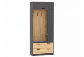Шкаф комбинированный Оттавия НМ 014.64 Антрацит