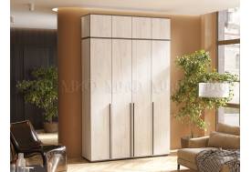 Шкаф четырехстворчатый Норд 1600 с антресолью дуб крафт белый МГ