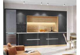 Кухня Карина МДФ Пластер Блек