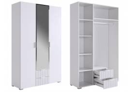 Шкаф трехдверный 109.02 Зефир белый