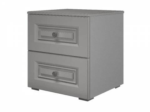 Тумба прикроватная 2 ящика Олимп Антрацит