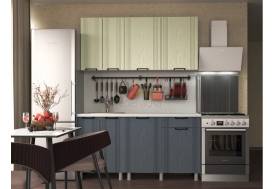 Кухня Вандт 1600 МДФ Айвори/Лунный Кратер без столешницы