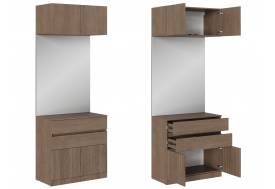 Шкаф с зеркалом и ящиками ШК-003 Кантри
