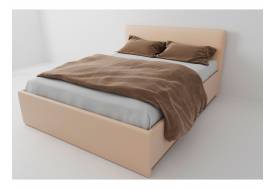 Кровать Зара с подъемным механизмом 160 Бежевый велюр