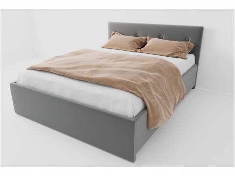 Кровать Дора с подъемным механизмом 160 Серый велюр