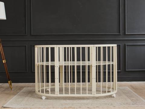 Кроватка трансформер 6 в 1 Классик слоновая кость