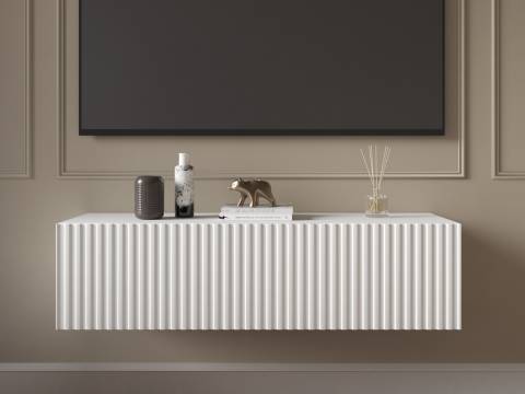 Тумба подвесная Lines MTV4-MA 1150 мм Белый матовый