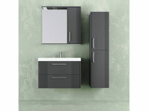 Комплект для ванны навесной Альба 80 антрацит