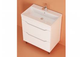 Тумба Сохо 80 напольная 2 ящика раковина Слим 80