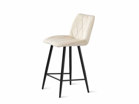 Стул полубарный Омега велюр catalana 02 светло-бежевый