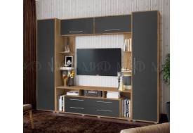 Гостиная Гармония Графит Софт, Дуб Крафт