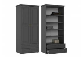 Шкаф бельевой Престиж-1 Графит структурный