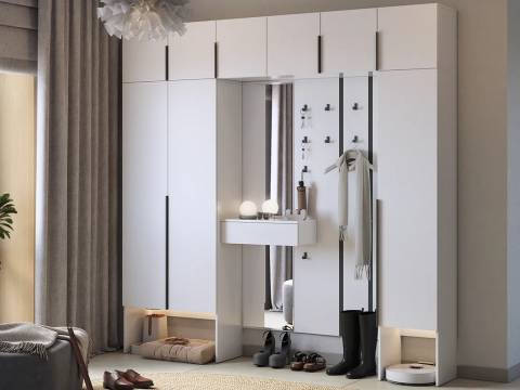 Прихожая Мебельсон К32 белое дерево