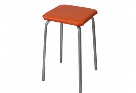 Табурет квадратный ДХ-9 обивка апельсин