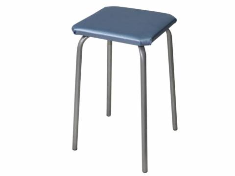 Табурет квадратный ДХ-9 обивка светло-голубой