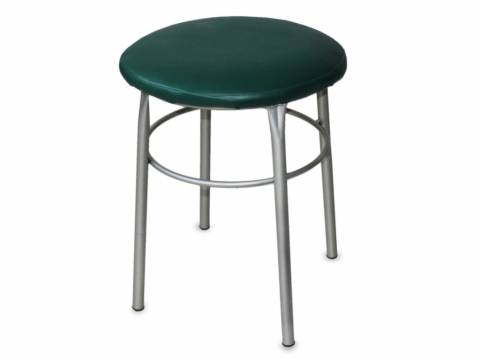 Табурет круглый ДХ-10 обивка зеленый