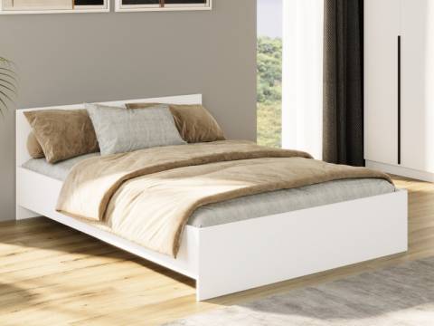 Кровать Монблан 140х200 см Белый Шагрень