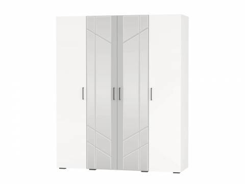 Шкаф 4-х дверный с зеркалами 4-75938