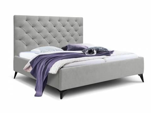 Кровать Фрейм 1600 Каретная стяжка высокие ножки без подъема вивальди 14