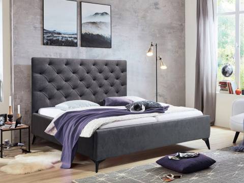 Кровать Фрейм 1800 Каретная стяжка высокие ножки без подъема вивальди 34