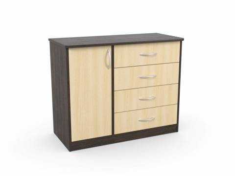 Комод Фиеста Венге/Млечный Дуб