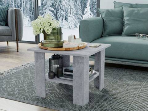 Журнальный стол Лофт Цемент светлый