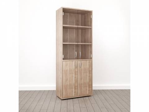 Шкаф для документов, стекло (Б-14) Бизнес