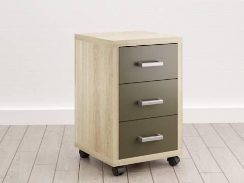 Тумба подкатная (Е-7) Eclectic eco Дуб рокпайл-Скала