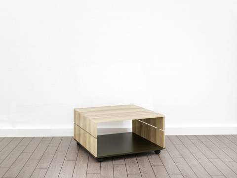 Журнальный стол (О-1) Eclectic lite Дуб рокпайл-Скала