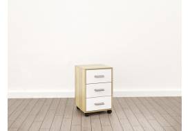 Тумба подкатная (О-7) Eclectic lite Дуб рокпайл-белый