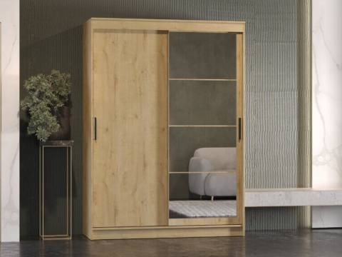 Шкаф-купе Гранд-1 1600 Дуб Вотан-двери Зеркало-ЛДСП