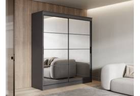 Шкаф-купе Гранд-1 2000 Графит-двери Зеркало
