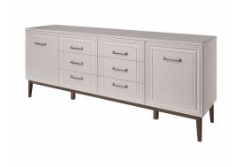 Комод 6 ящиков 2 двери Гориция Льняной