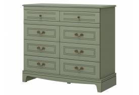Комод 8 ящиков Лорето Зелёный самшит