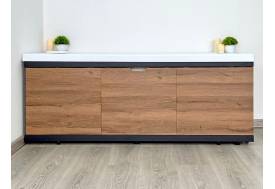 Экран под ванну МДФ Rita Black 1600мм дуб