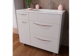 Тумба с раковиной Barcelona 900 правосторонний напольный 3 ящика 1 дверь