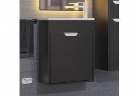 Тумба с раковиной Uperwood Modul матовая черная 50 см