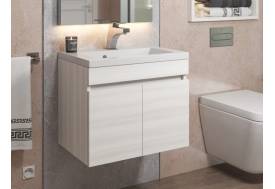 Тумба с раковиной Uperwood Eva Дуб Харбор белый 50 см