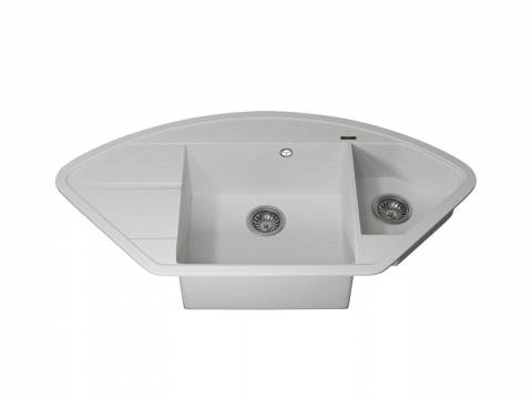 Кухонная мойка Uperwood Quartz UPD-06-01 белая матовая