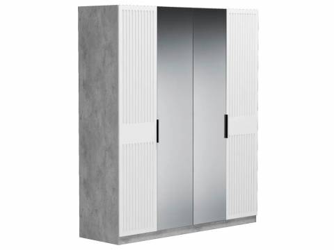 Шкаф Бержер 4 двери с двумя зеркалами